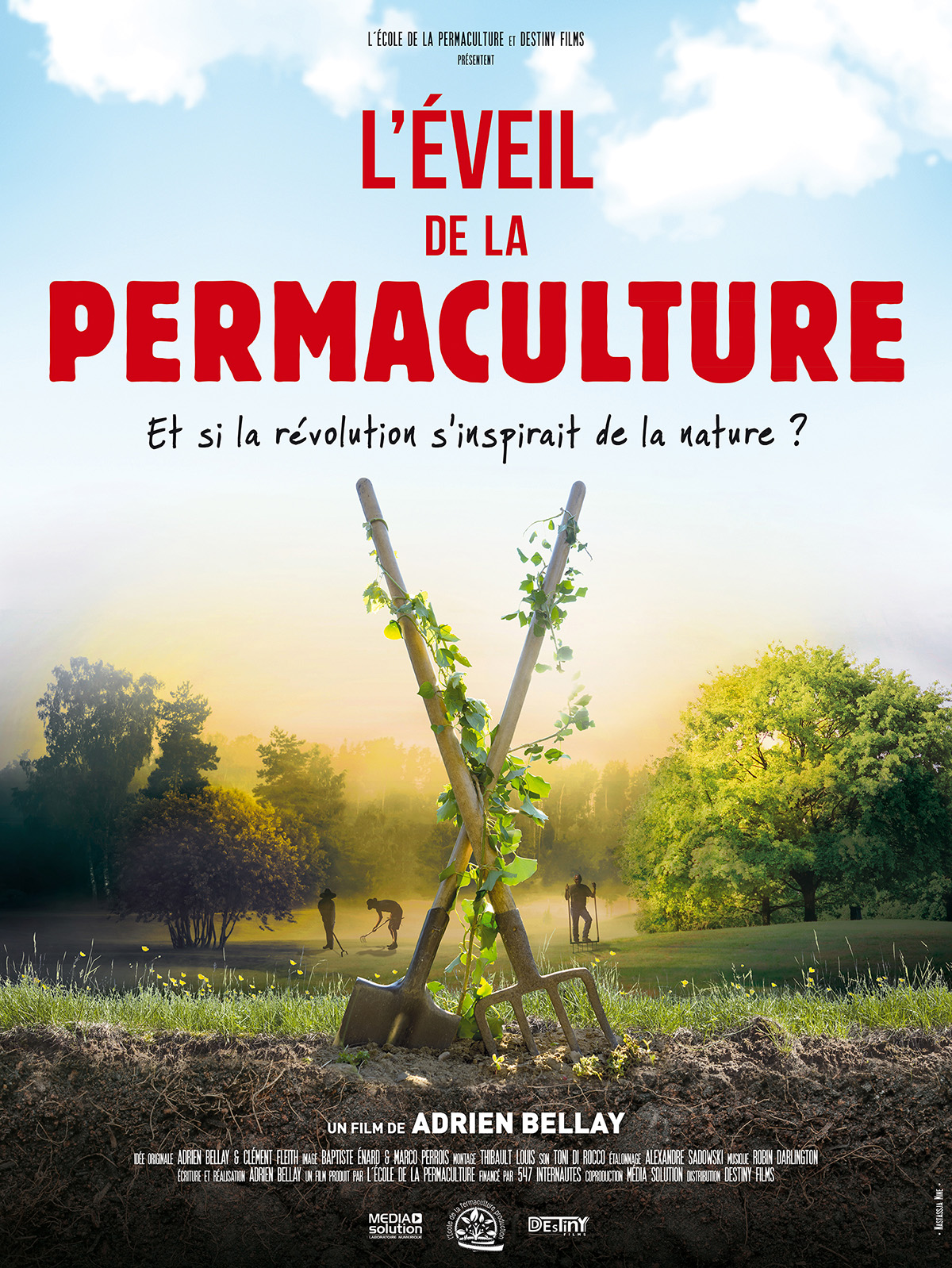 affiche de l'éveil de la permaculture